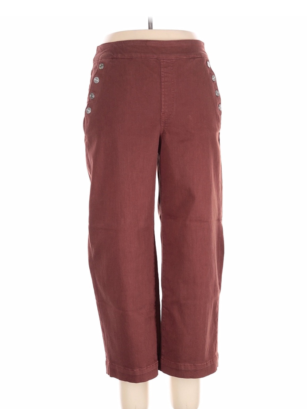 Chico's Rust Color Wide Leg Pull-On Jeans